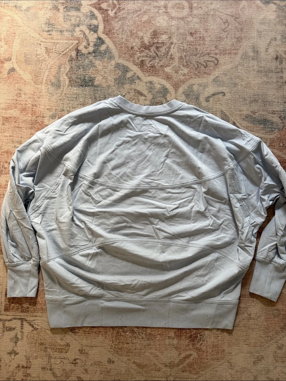 Lululemon Light Blue Speckled Crewneck Sweater